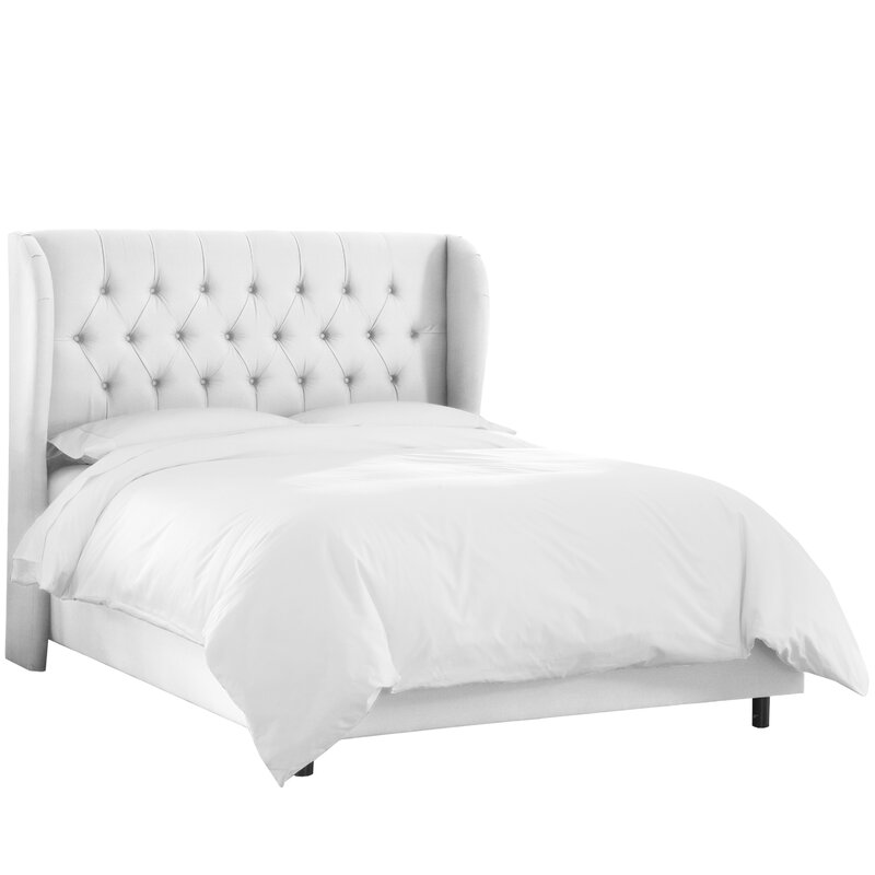 Wayfair Custom Upholstery™ Elsa Upholstered Wingback Bed & Reviews ...